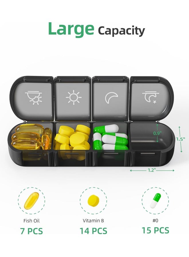 PULIV Weekly Pill Organizer 4 Times A Day With A Business Stylish Bag - Image 3
